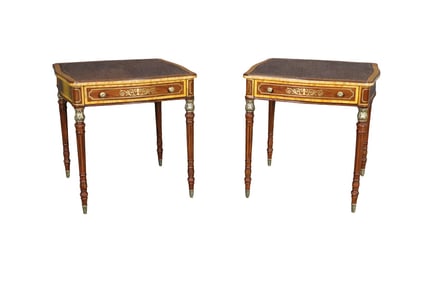PAIR THEODORE ALEXANDER STEPHEN CHURCH ADOLPHUS SIDE TABLES