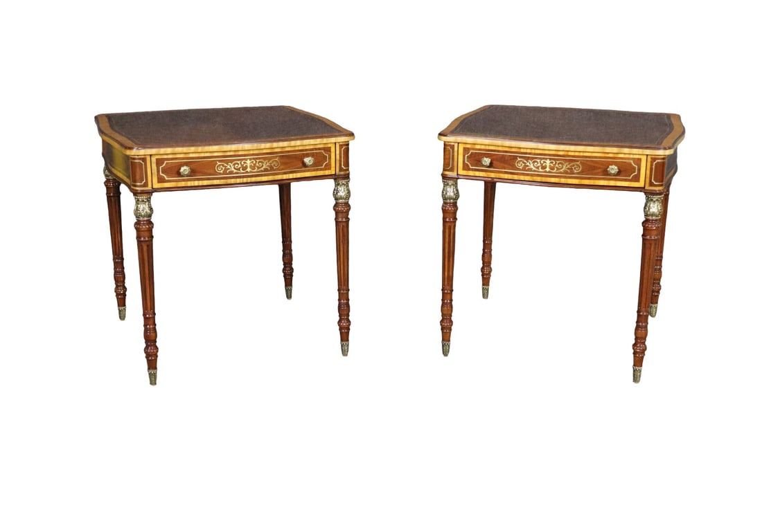 PAIR THEODORE ALEXANDER STEPHEN CHURCH ADOLPHUS SIDE TABLES (1 of 12)