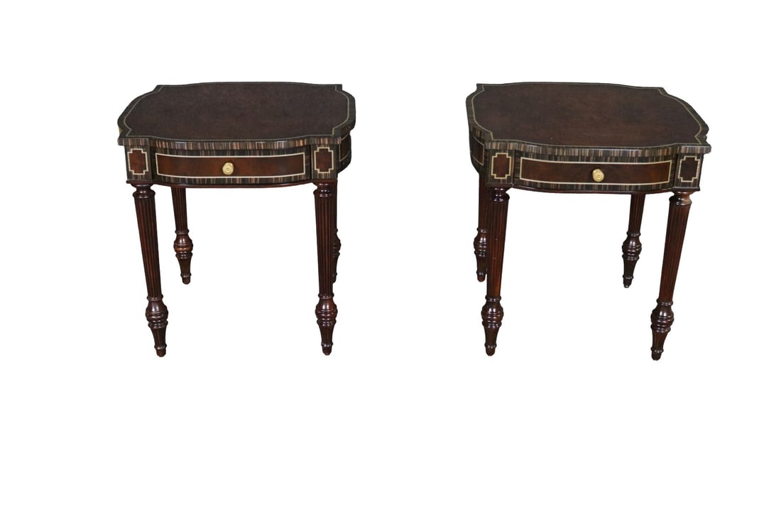 PAIR THEODORE ALEXANDER ACCENT TABLES (1 of 11)