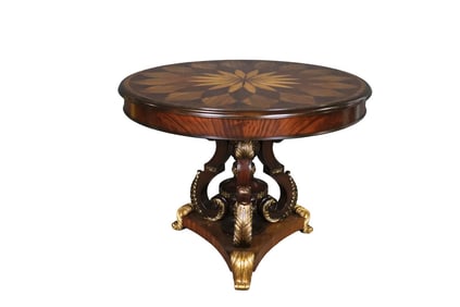 MAITLAND SMITH ATTRIBUTED SPIRO ROUND CENTER TABLE