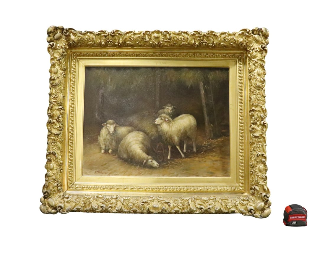 ALFRED MONTGOMERY PAINTING SHEEP (1 of 10)