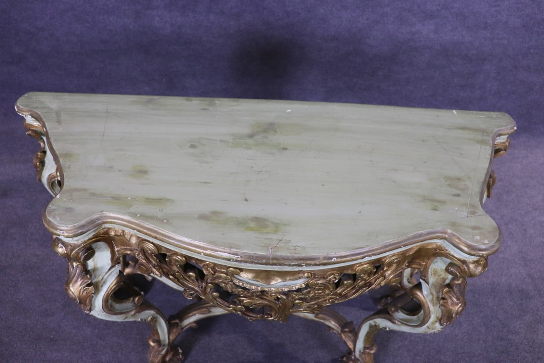 ROCOCO STYLE GOLD LEAF CONSOLE - 3