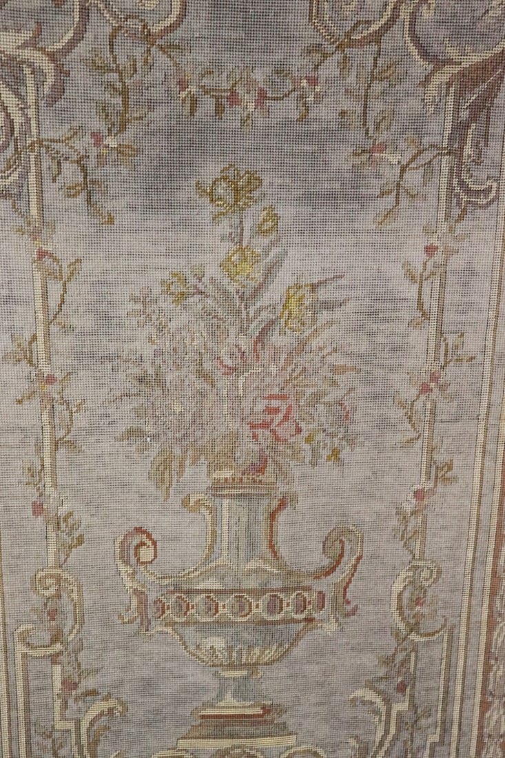 4 PANEL NEEDLEPOINT SCREEN DIVIDER - 6