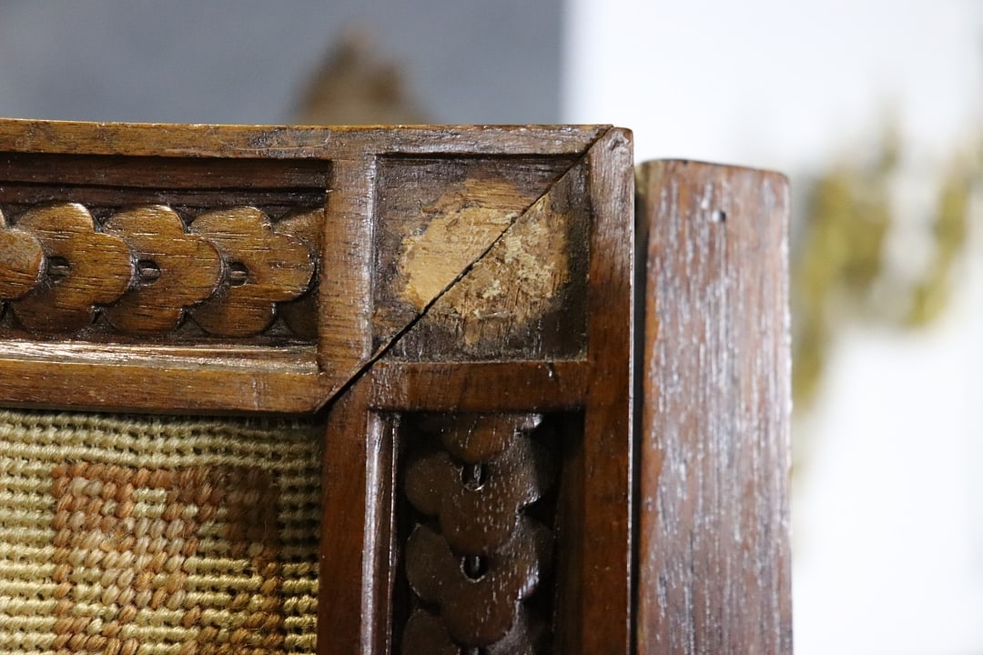 4 PANEL NEEDLEPOINT SCREEN DIVIDER - 9