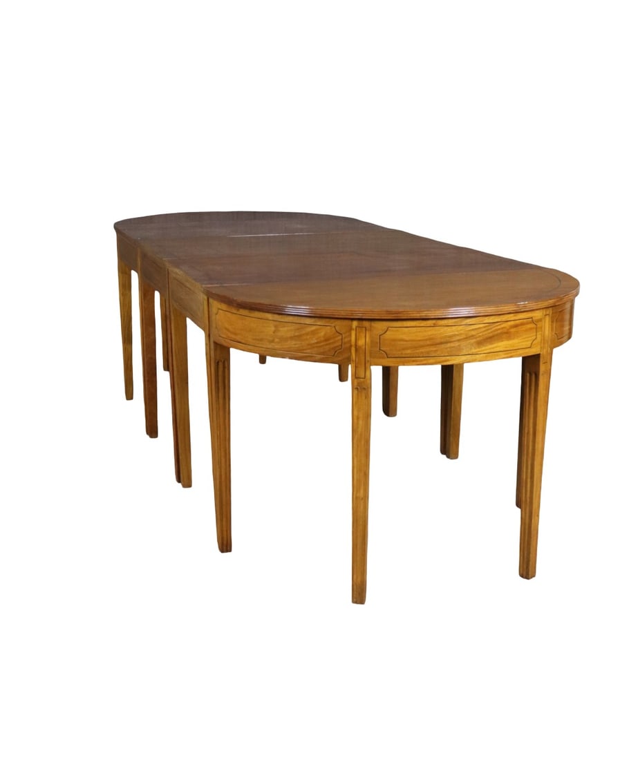 5 PIECE SATINWOOD DINING TABLE (1 of 13)