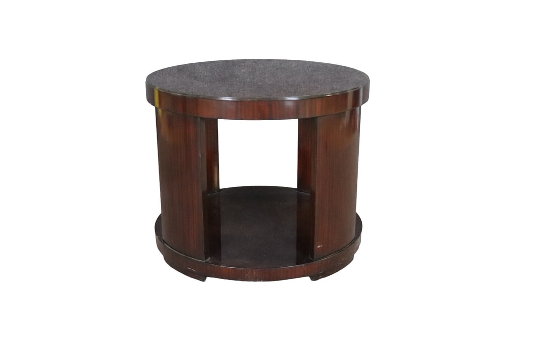 SIGNED RALPH LAUREN MODERN DRUM TABLE (1 of 9)