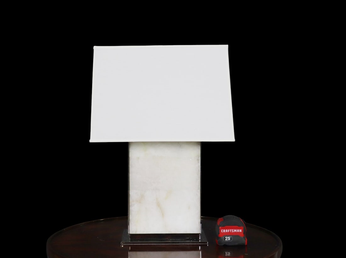 SIGEND RALPH LAUREN POLISHED NICKEL & CRYSTALLINE TABLE LAMP (1 of 7)