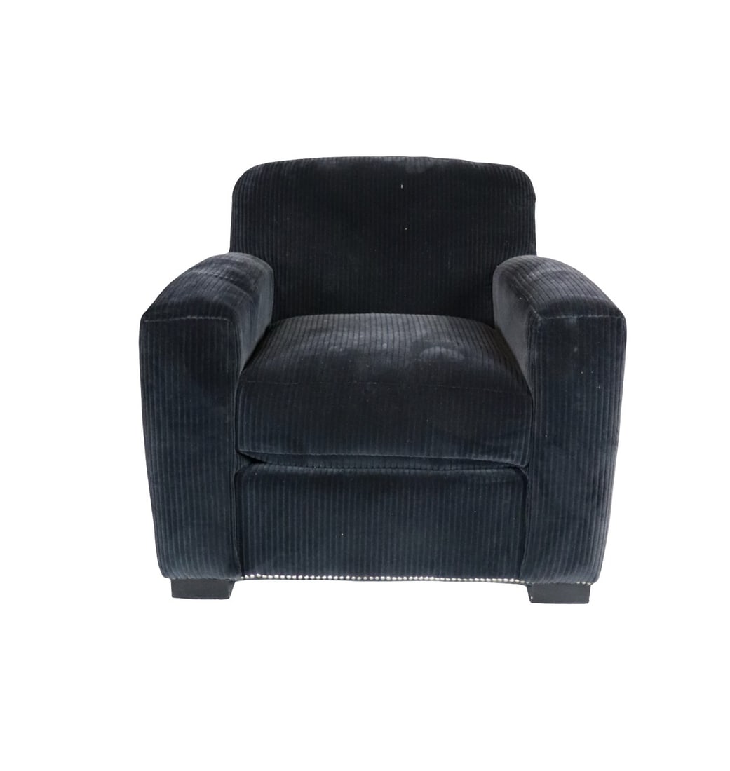 E J VICTOR FOR RALPH LAUREN UPHOLSTERED CLUB CHAIR (1 of 8)