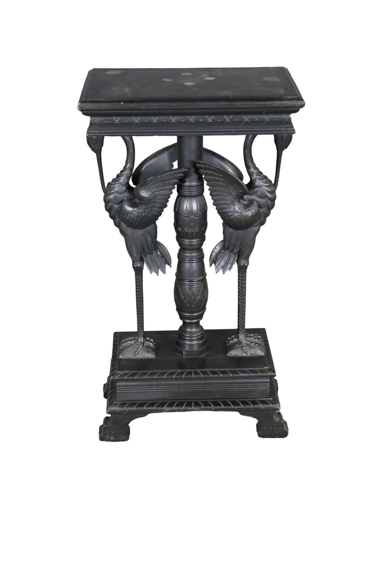 EBONIZED FIGURAL PEDESTAL STAND (1 of 13)
