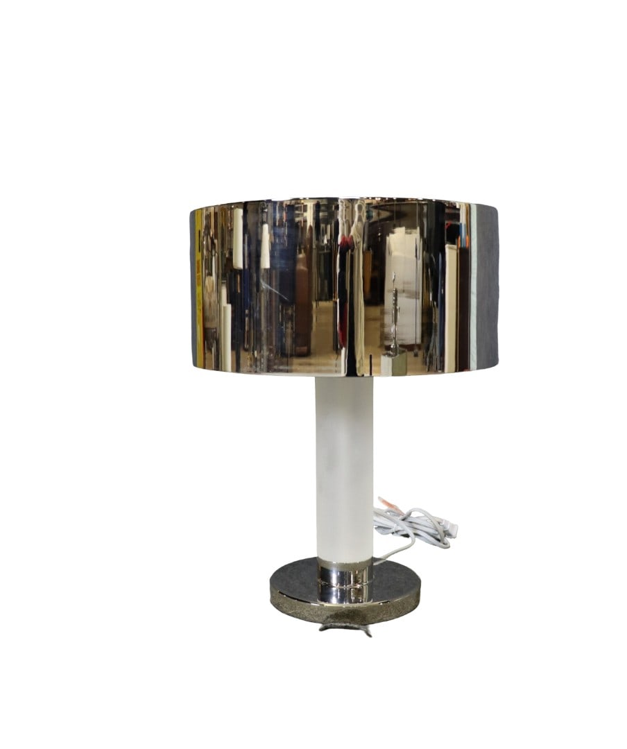 RALPH LAUREN BRUSHED NICKEL TABLE LAMP (1 of 10)