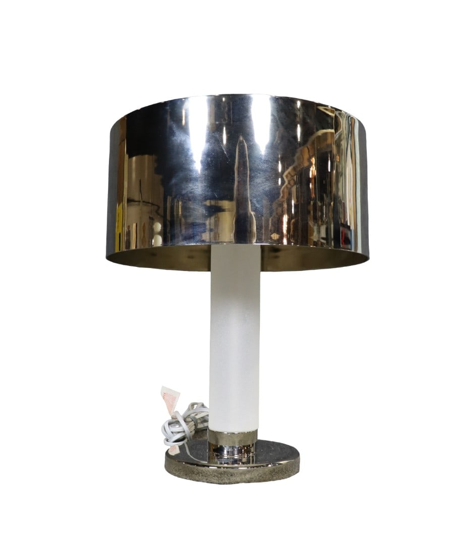 RALPH LAUREN BRUSHED NICKEL TABLE LAMP (1 of 6)