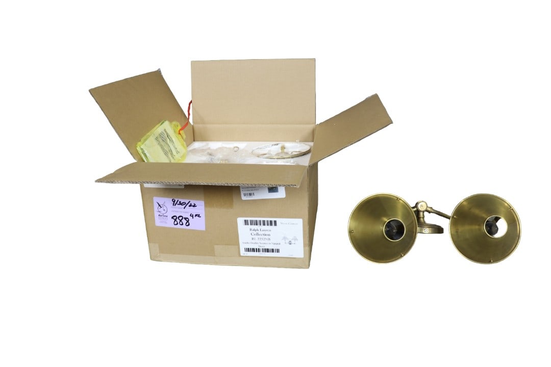 2 RALPH LAUREN ANETTE DOUBLE WALL SCONCES (1 of 8)