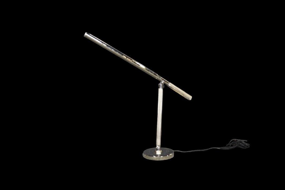 RALPH LAUREN BRUSHED NICKEL ADJUSTABLE FLOOR LAMP (1 of 5)