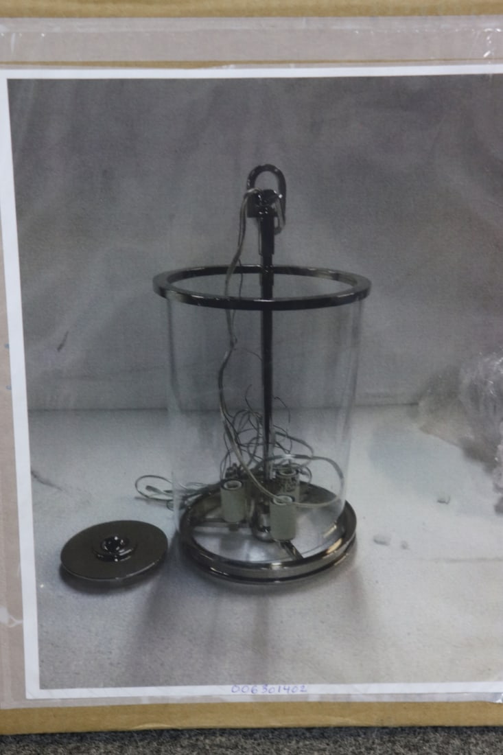 RALPH LAUREN MODERN SMALL LANTERN IN POLISHED NICKEL (1 of 7)