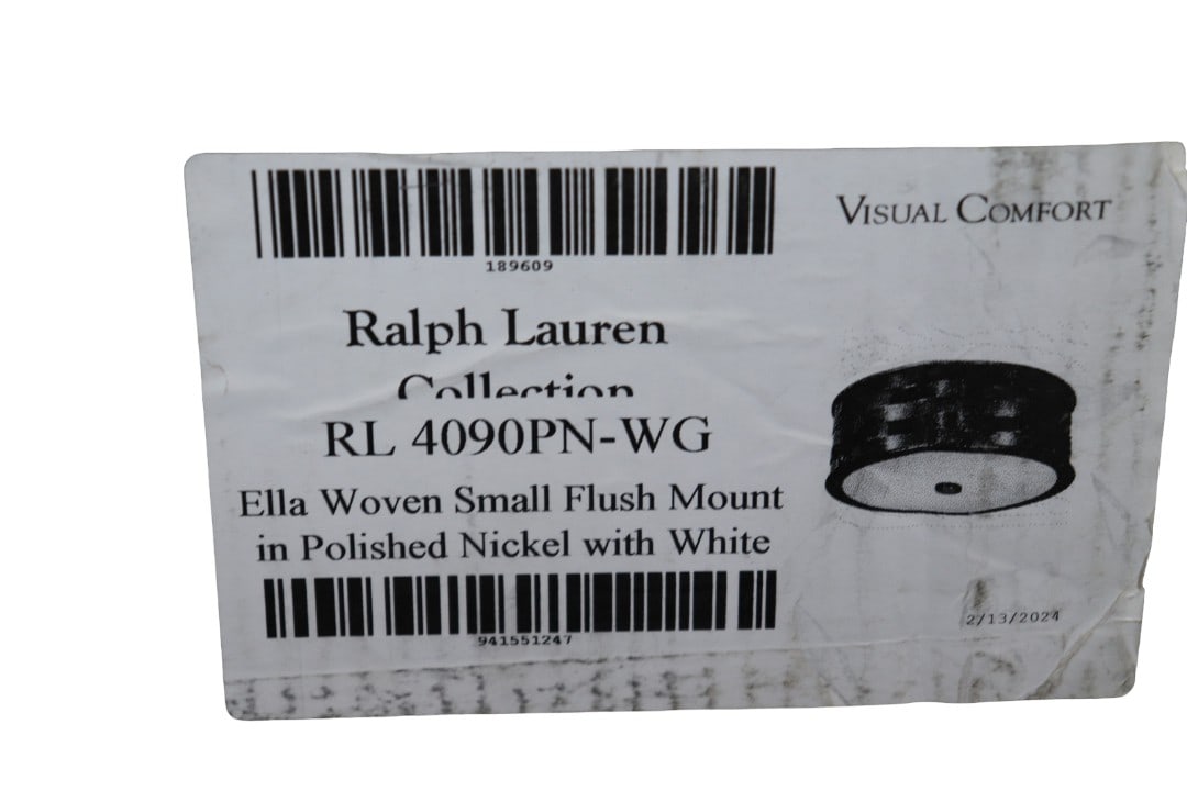 RALPH LAUREN ELLA WOVEN FLUSH MOUNT LIGHT (1 of 6)