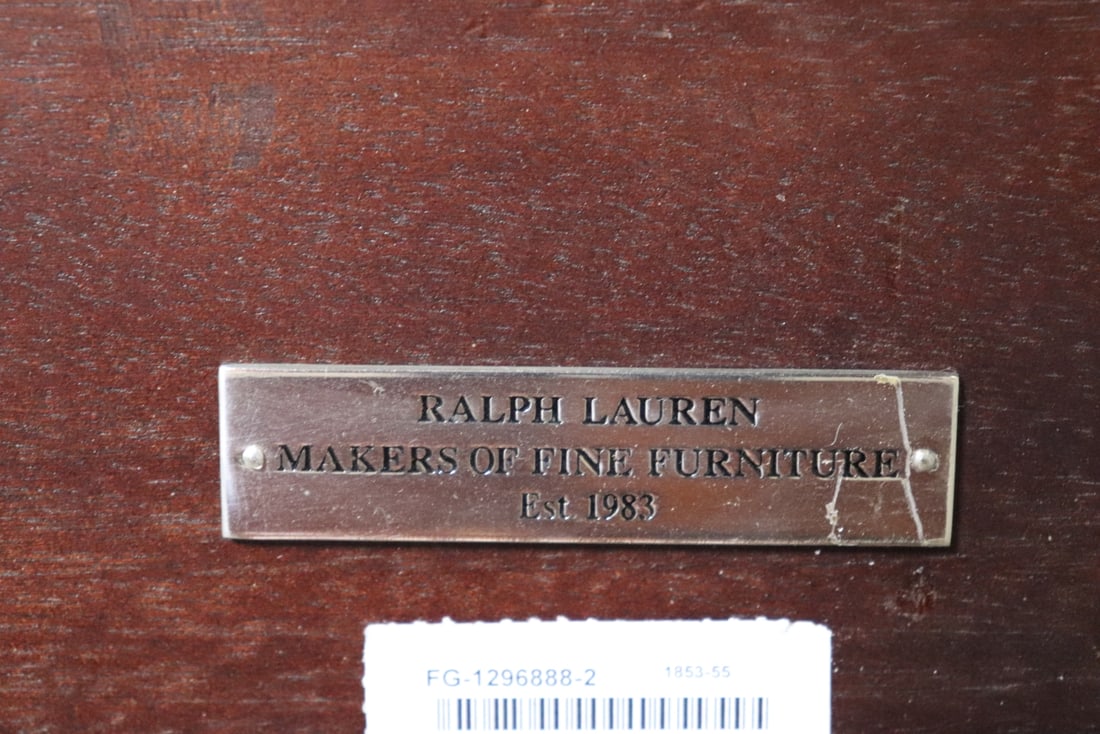 SIGNED RALPH LAUREN DINING TABLE - 4