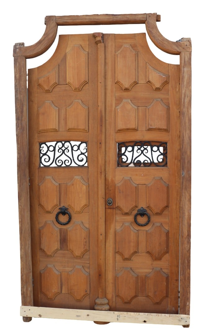 PAIR COUNTRY FRENCH DOORS WITH FRAME (1 of 14)