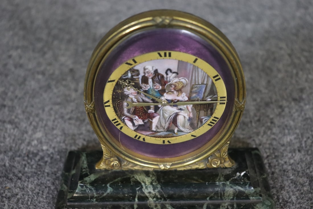 MINI CLOCK WITH MARBLE BASE - 4