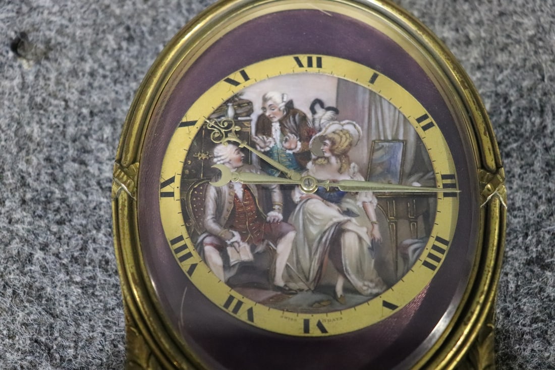 MINI CLOCK WITH MARBLE BASE - 8