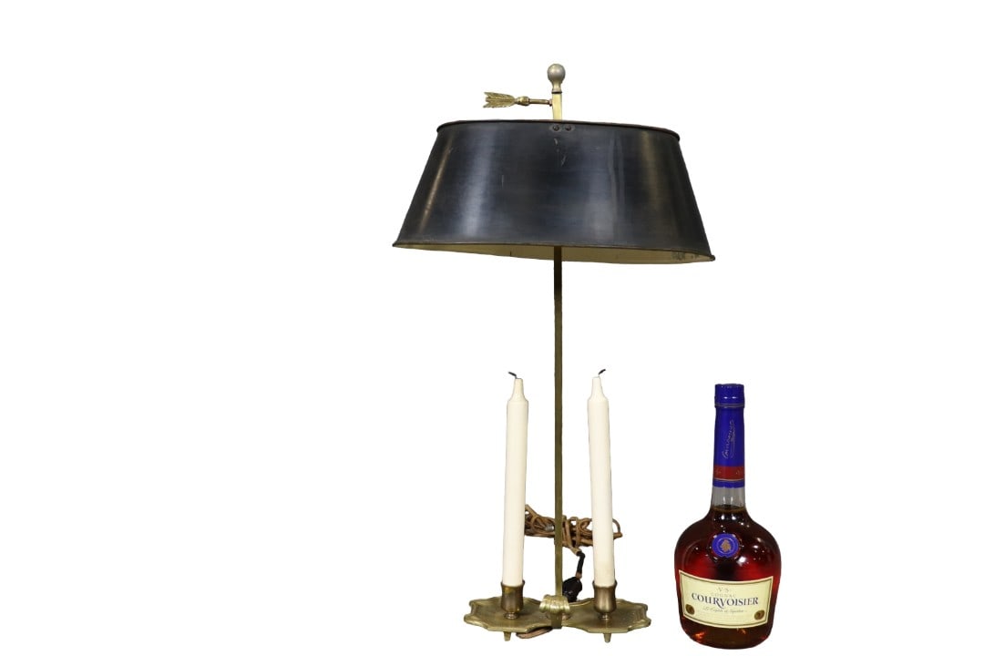 ENGLISH STUDENT LAMP WITH CANDLESTICKS (1 of 10)