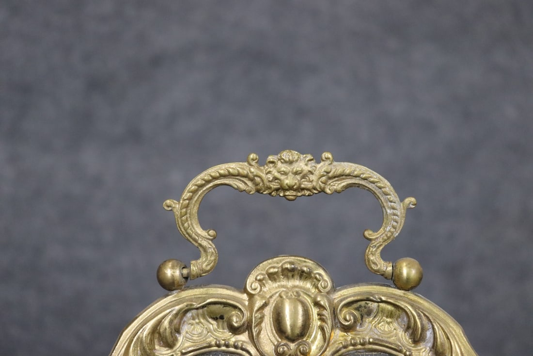 BRASS FIRETOOLS & SCREEN - 5