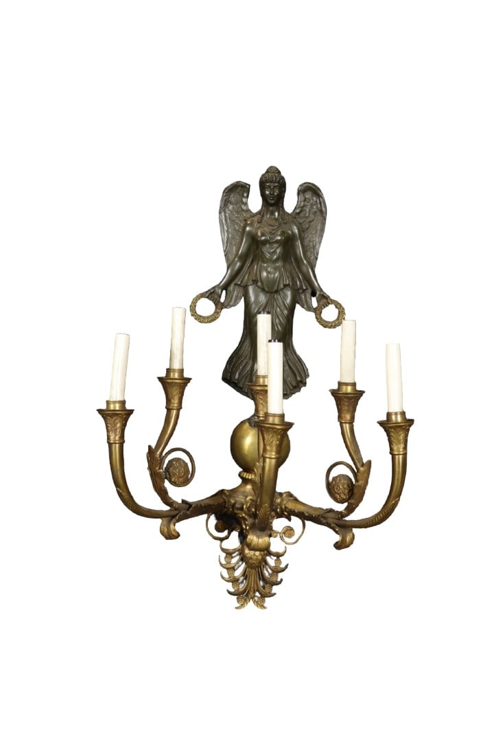 6 ARM BRONZE SCONCE (1 of 8)