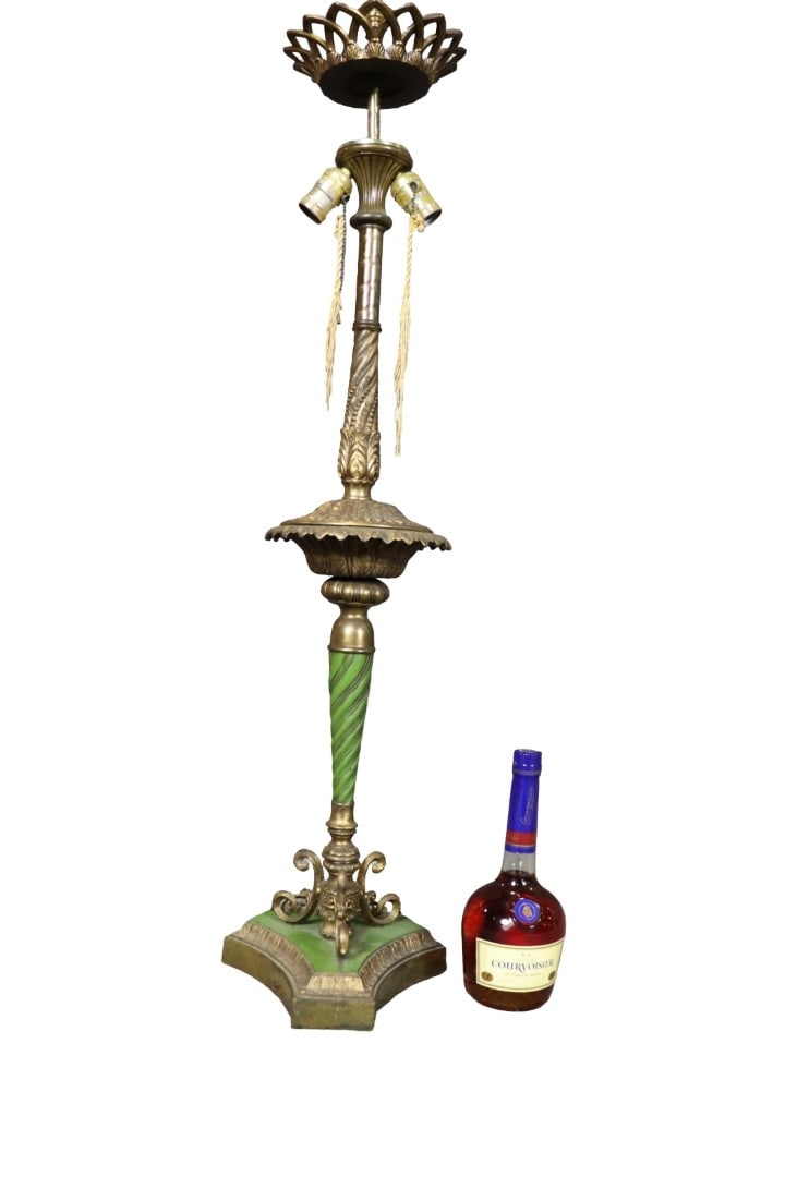 REGENCY BRONZE TABLE LAMP (1 of 9)