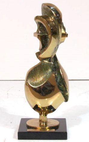 PRINCE MONYO MIHAILESCU-NASTUREL BRONZE SCULPTURE: "Contrepoint". Signed Monyo. Very good condition. 16 1/4" high.