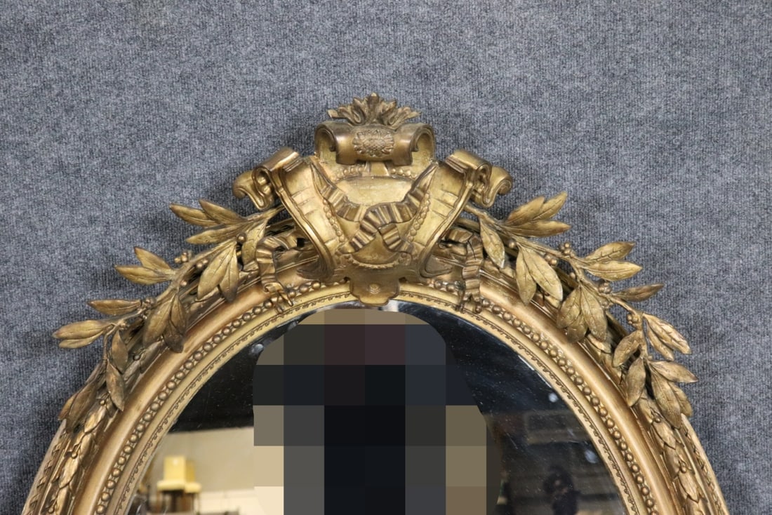 FRENCH OVAL MIRROR - 3