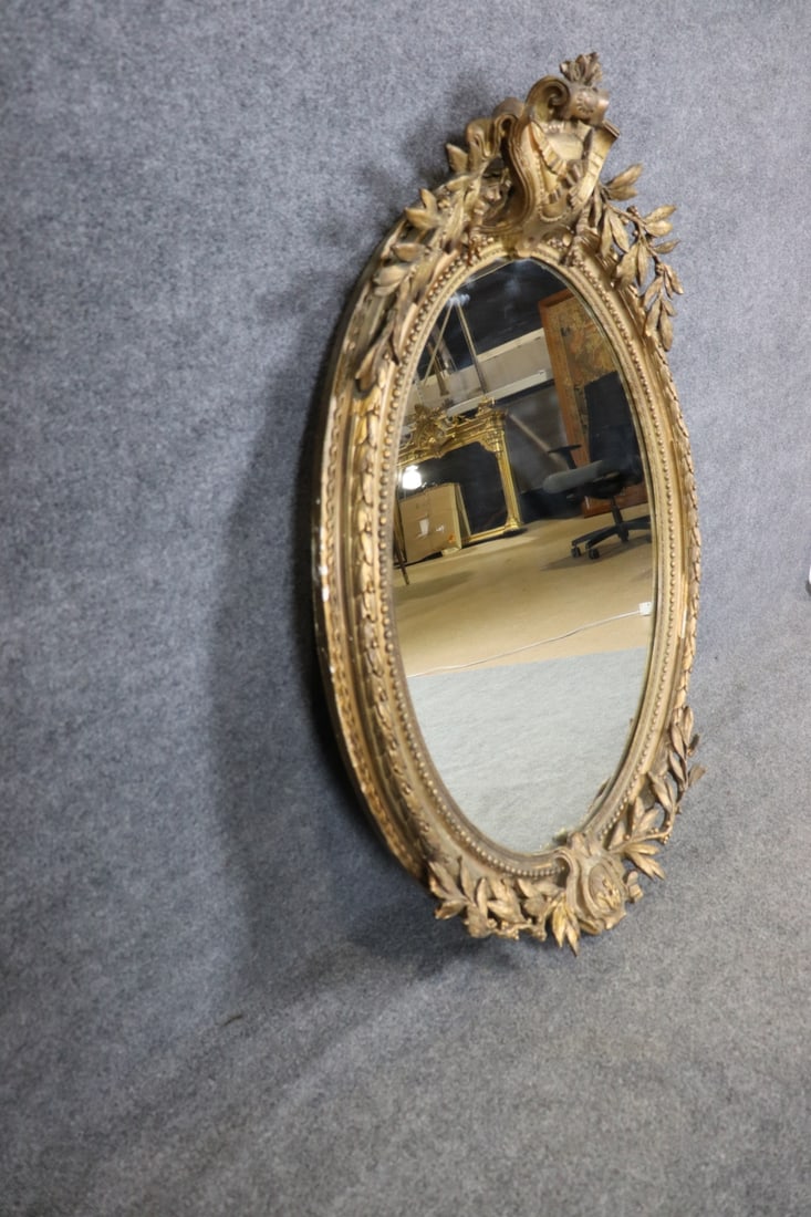 FRENCH OVAL MIRROR - 7