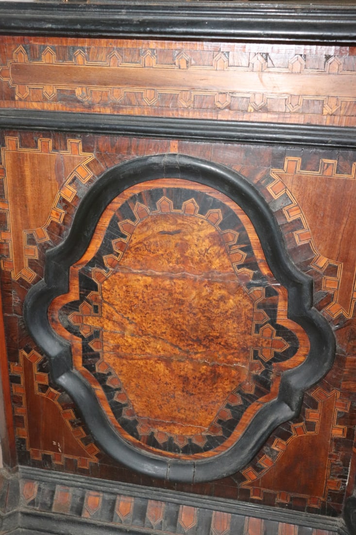 2 PIECE INLAID COMMODE - 8