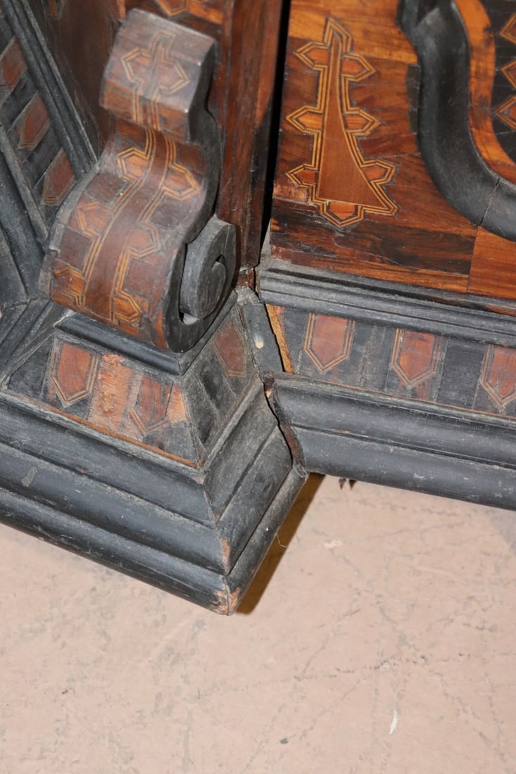 2 PIECE INLAID COMMODE - 9