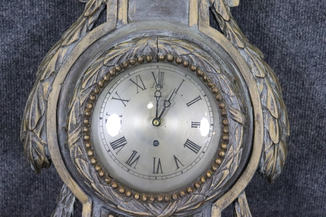 REGENCY WOODEN BAROMETER - 4