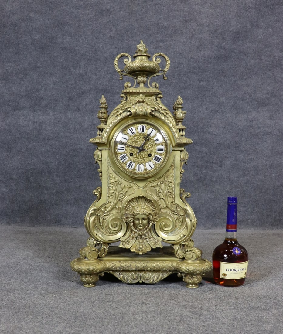 FRENCH REGENCY BRONZE CLOCK - 2