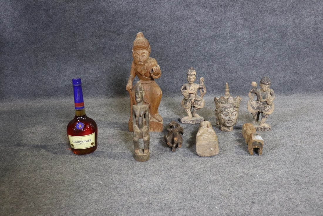 8 CARVED FIGURES - 2