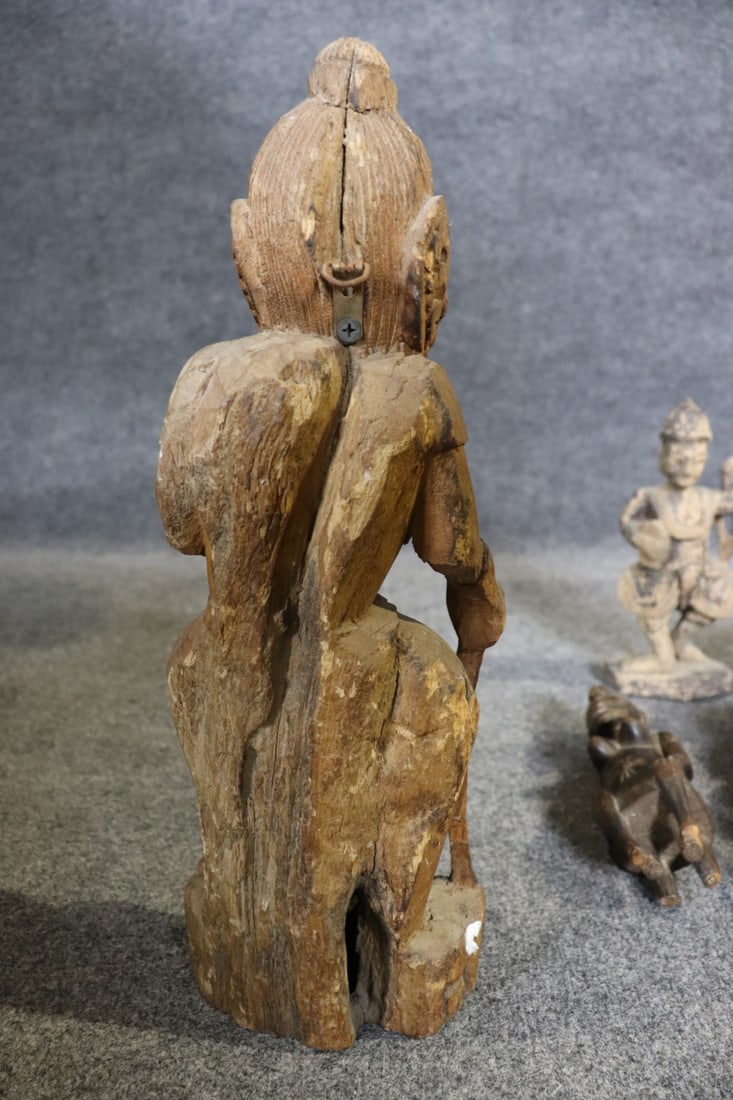 8 CARVED FIGURES - 6