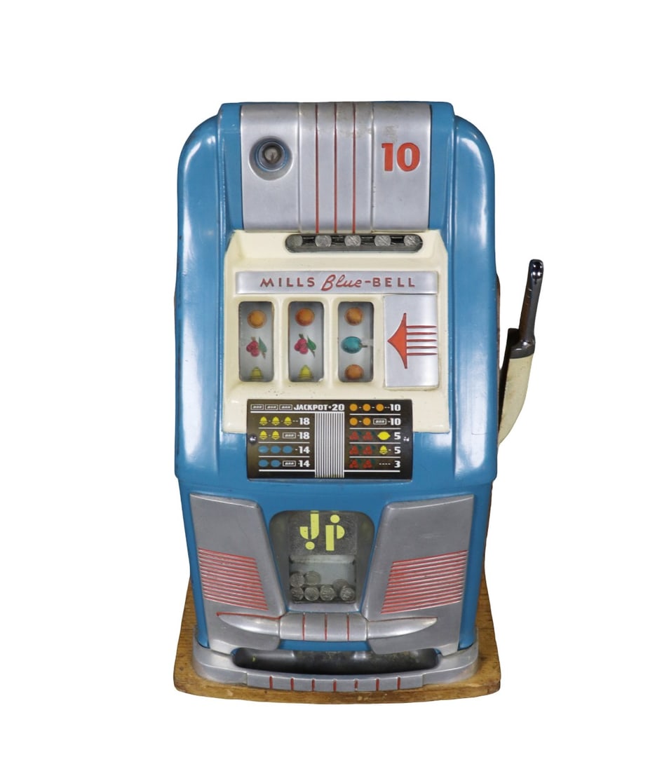 MILLS BLUE-BELL SLOT MACHINE (1 of 9)