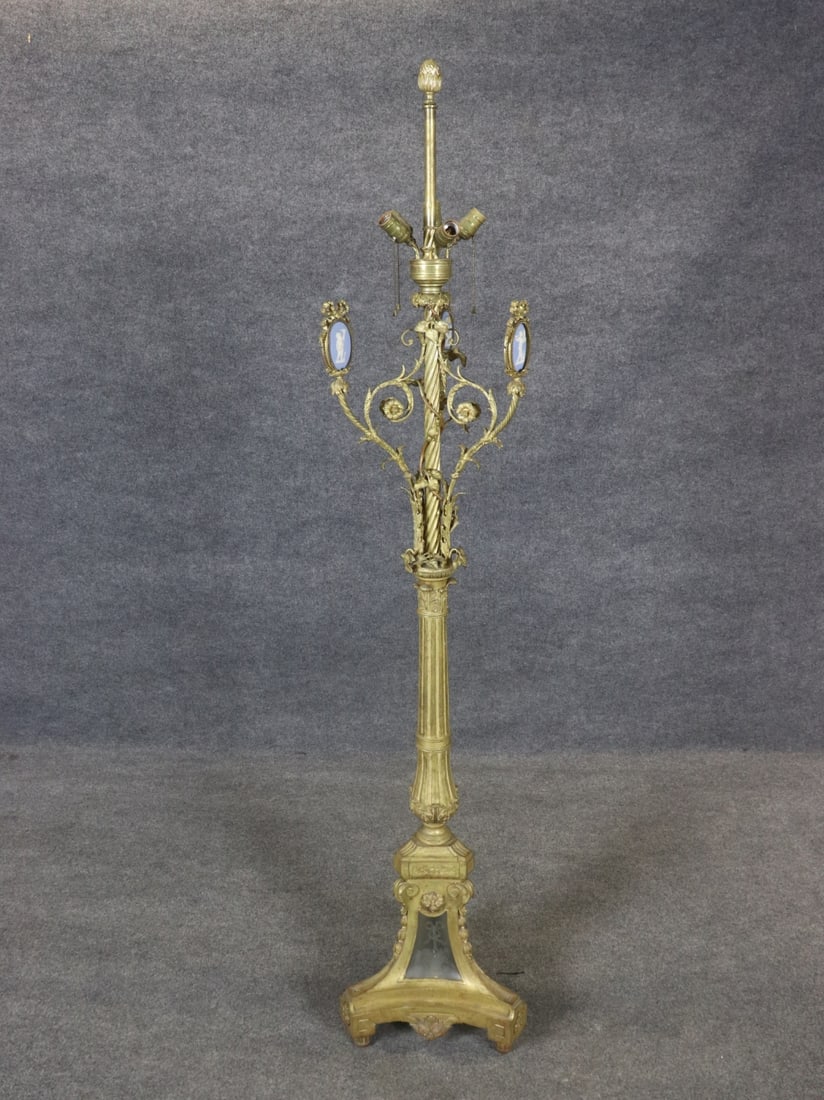 FRENCH ORMOLU FLOOR LAMP - 2