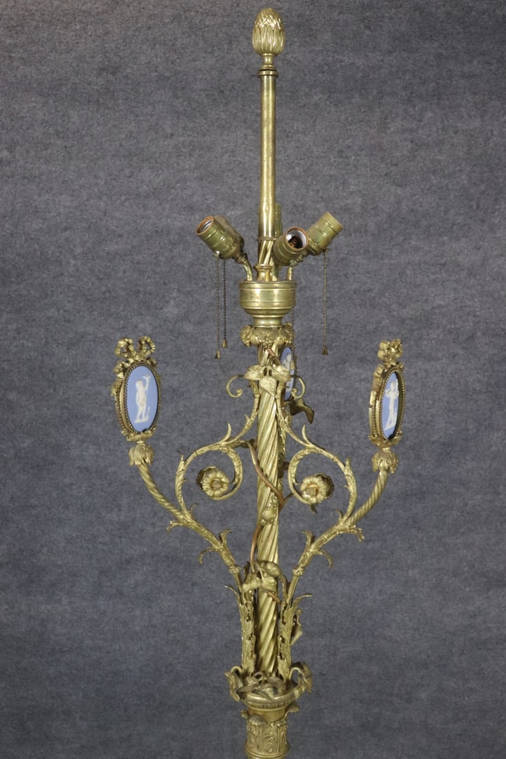 FRENCH ORMOLU FLOOR LAMP - 3