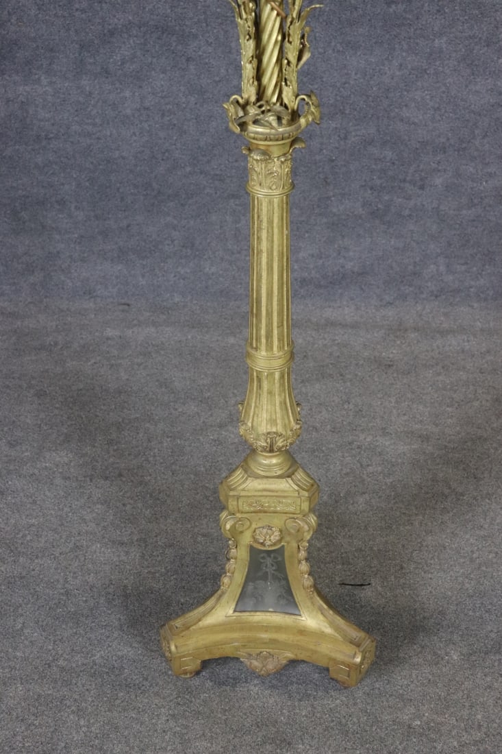 FRENCH ORMOLU FLOOR LAMP - 4