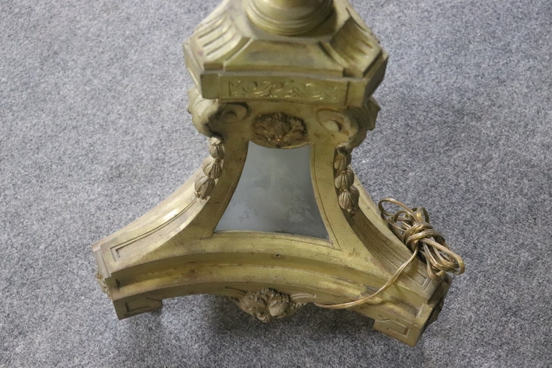 FRENCH ORMOLU FLOOR LAMP - 7