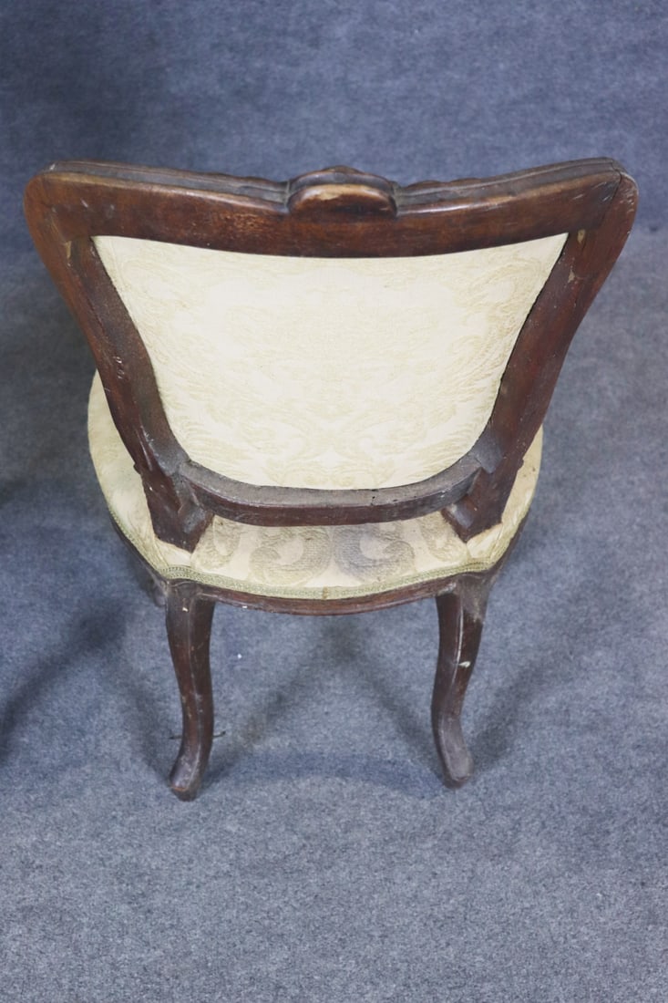 PAIR ANTIQUE SIDE CHAIRS - 4