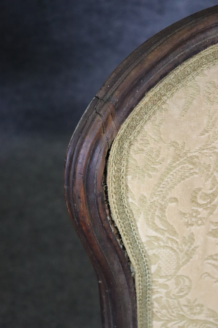 PAIR ANTIQUE SIDE CHAIRS - 5
