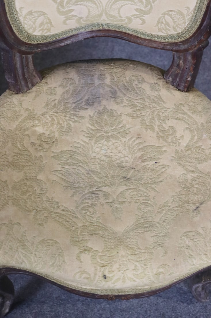 PAIR ANTIQUE SIDE CHAIRS - 8