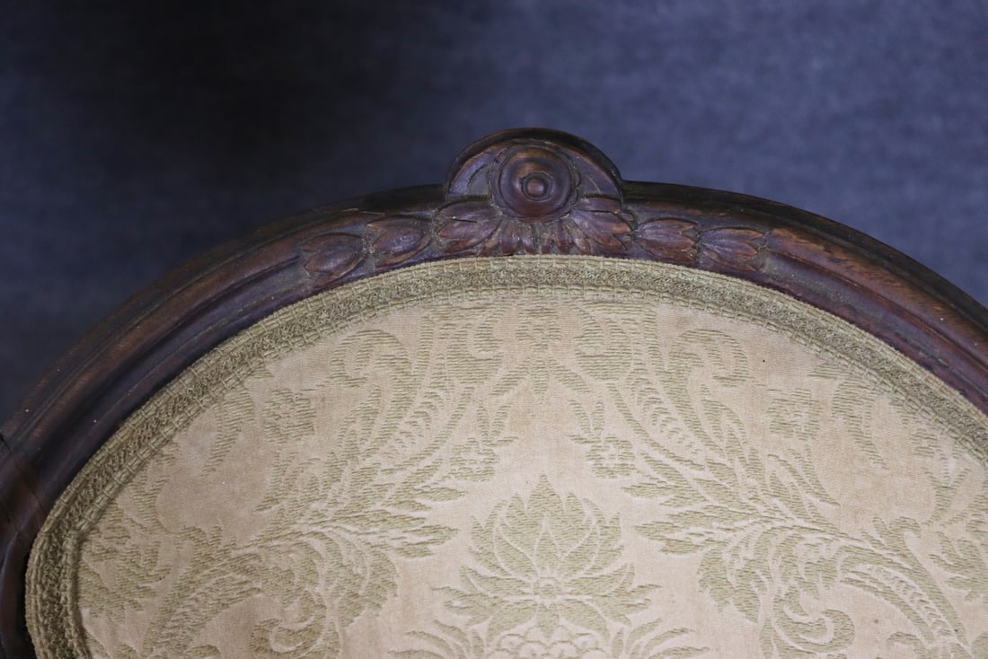 PAIR ANTIQUE SIDE CHAIRS - 9