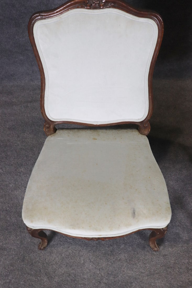 PAIR ANTIQUE SIDE CHAIRS - 7