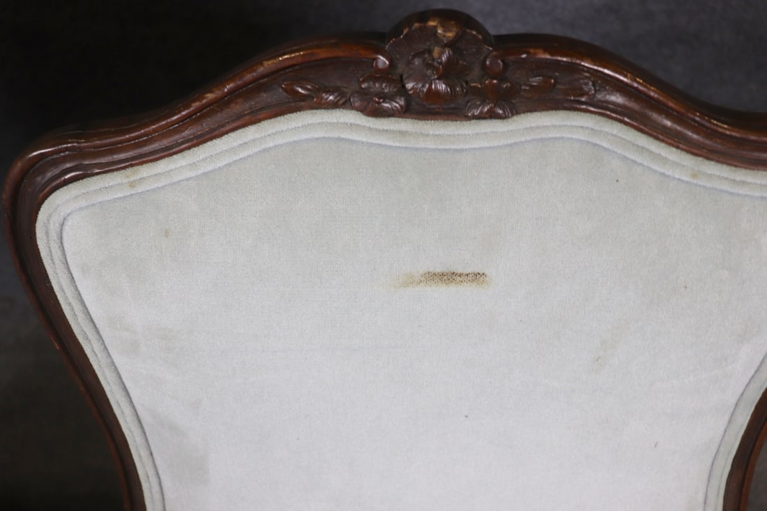 PAIR ANTIQUE SIDE CHAIRS - 8