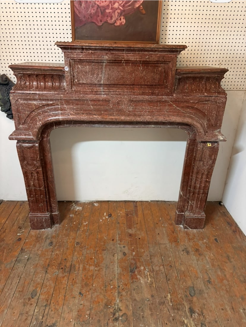 ROUGE MARBLE FIREPLACE - 2