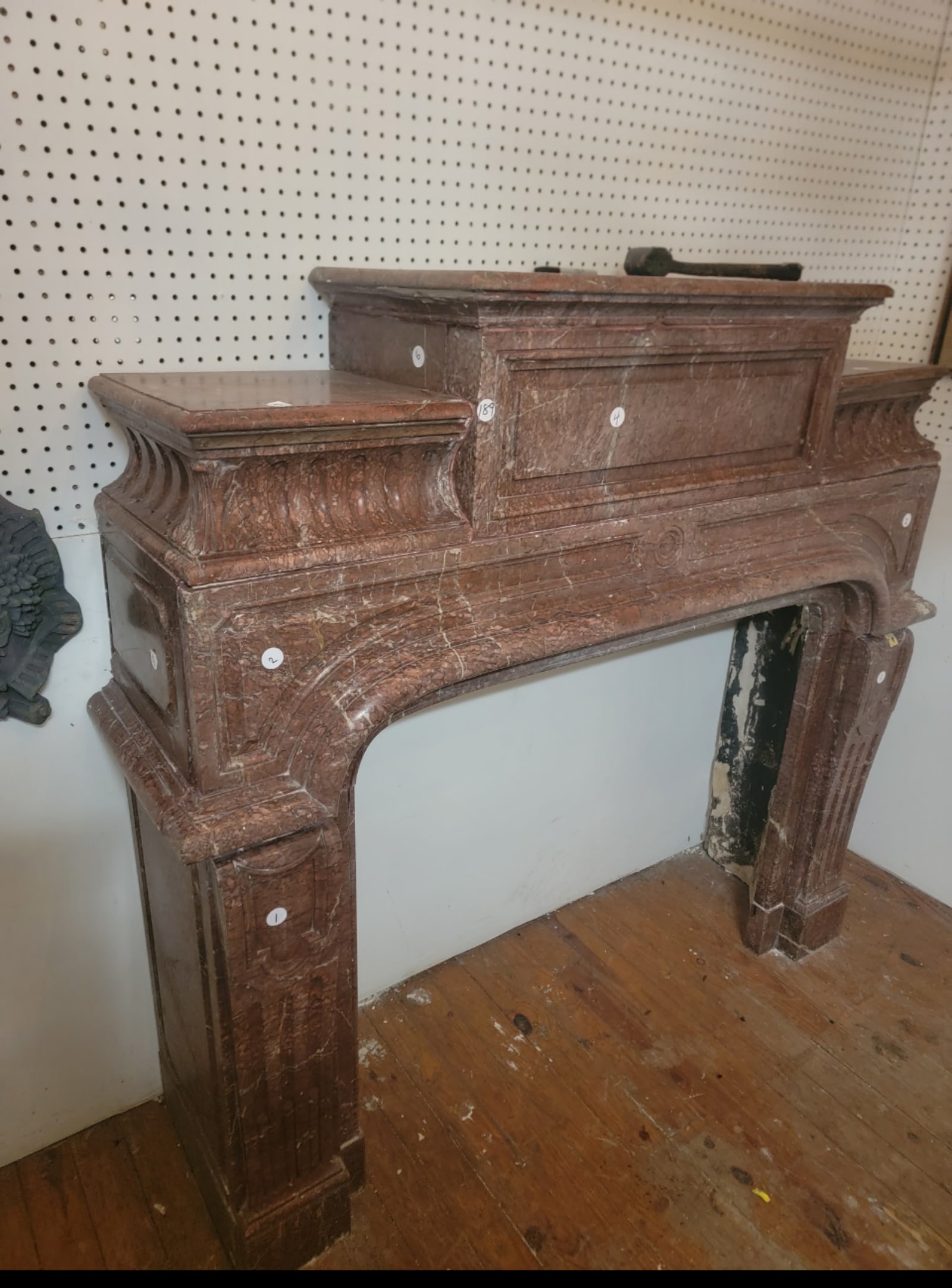 ROUGE MARBLE FIREPLACE - 3