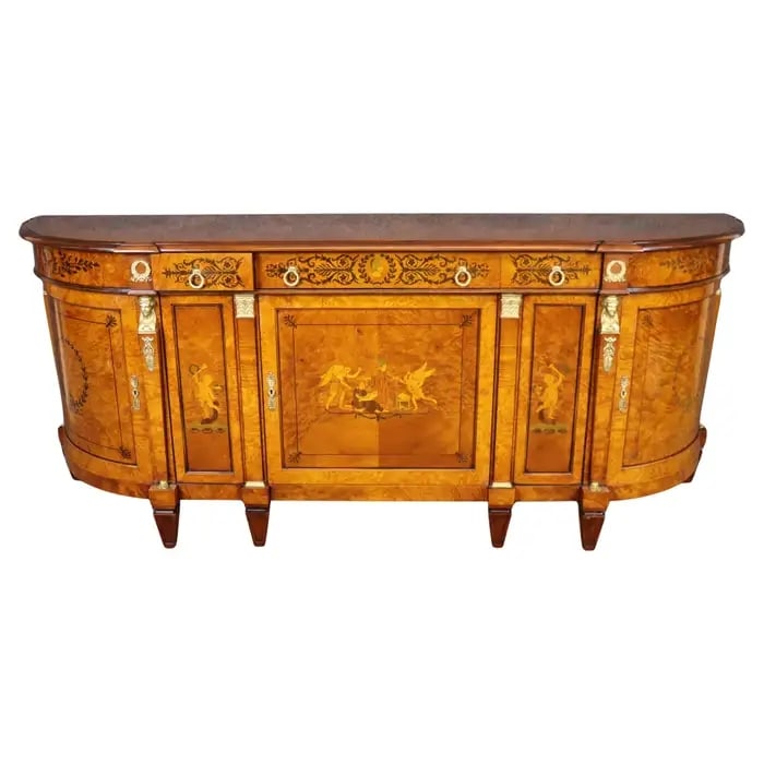 ITALAN MADE RHO MOBILI D'EPOCA WALNUT & BRONZE SIDEBOARD (1 of 19)